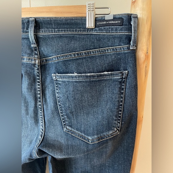 Citizens of Humanity Rocket High Rise Skinny Ankle Split Hem Studded Ventana 30 - Picture 12 of 13